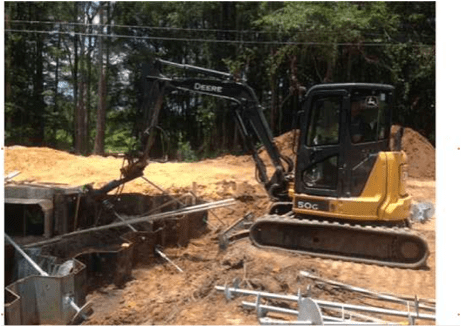 Crew Working on the Leon County Drainage Easement