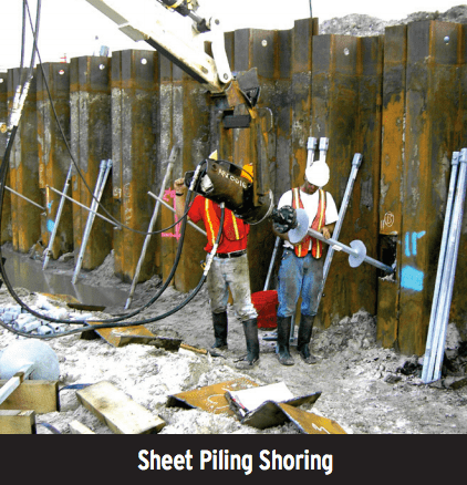 CHANCE Helical Tieback Anchors Sheet Piling Shoring